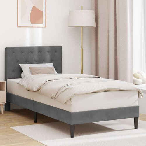  Okvir za krevet s uzglavljem Tamnosiva 80 x 200 cm Bar&scaron;un - Tamnosiva 80 x 200 cm Cijene