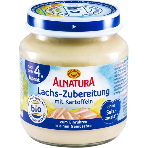 BIO otro&scaron;ka hrana - losos in krompir - 125 g Cene