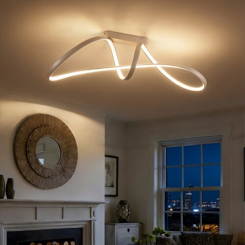 Brilagi led plafonski luster sa prigu&amp;scaron;ivačem twister LED/60W/230V 3000-6000K bež+daljinski upravljač Slike