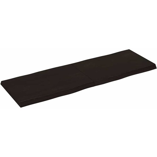 Stolna ploča tamnosmeđa 120x40x(2-4) cm obrađena hrastovina Slike