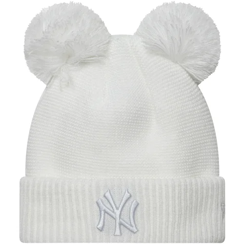 New Era Wmn Double Pom New York Yankees Beanie Bijela