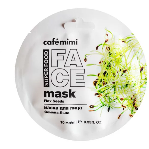 Café Mimi SUPERFOOD Maska za lice sa semenkama (lan i bademovo mleko) CAFÉ MIMI 10ml