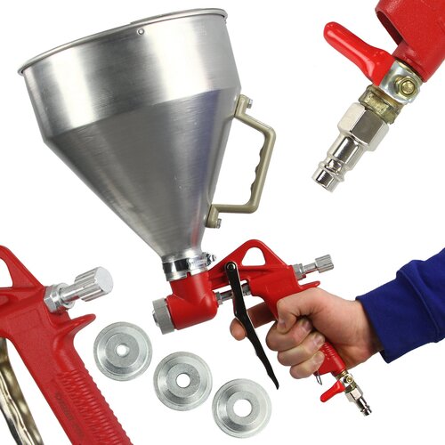 Molerski pi&amp;scaron;tolj za nano&amp;scaron;enje teksture s aluminijskim lijevkom od 5L Slike