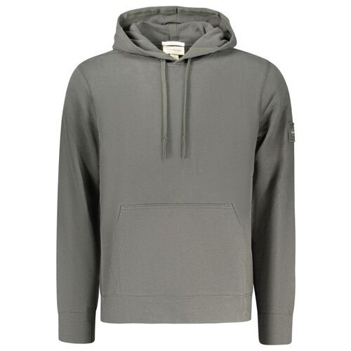 Calvin Klein mu&amp;scaron;ka hoodie dukserica sa sredi&amp;scaron;njim džepom sivozelena Slike