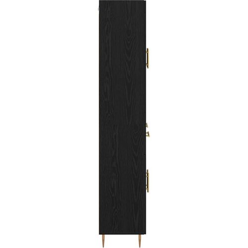  Kuhinjski ormarić 2 pcs Crni hrast 69 5 x 34 x 180 cm Konstruirano drvo Slike