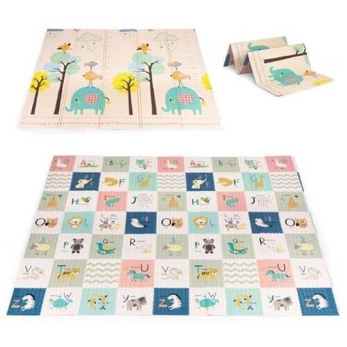 ECO TOYS 200X150 ECOEVA022-Ecotoys Edukativna podloga za igru sa dva lica Slike
