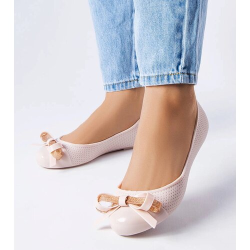 Gemre Beige ballet flats decorated with a bow Harlingen Cijene