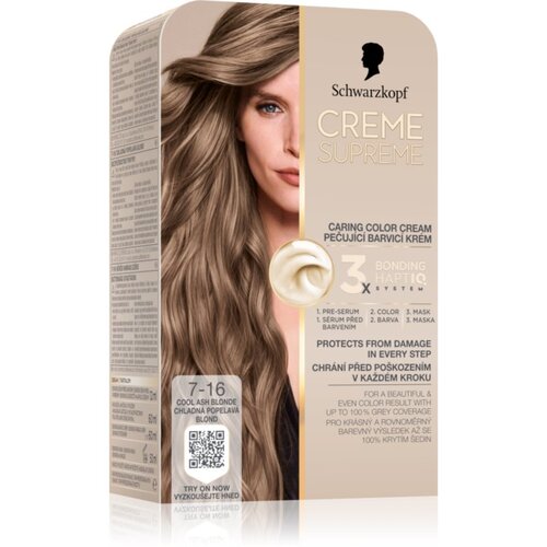 Schwarzkopf 7-16 hladno pepeljasto plava boja za kosu Slike