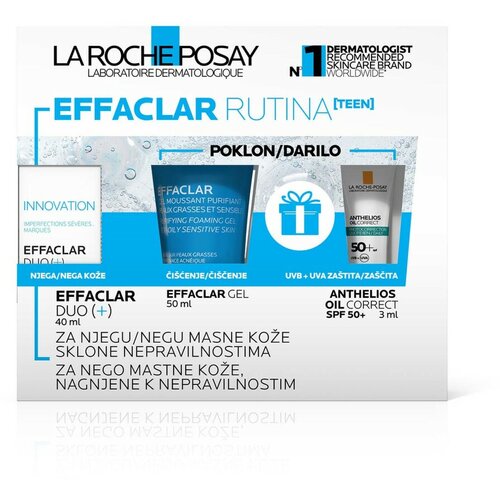 La Roche Posay effaclar teen rutina za negu masne kože sklone nepravilnostima promo Slike