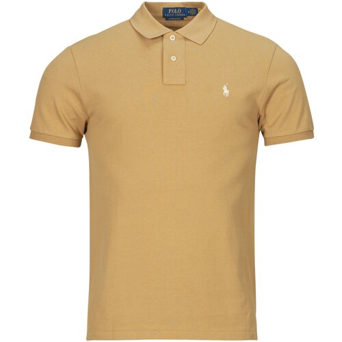Polo Ralph Lauren Polo majice kratki rokavi POLO COUPE DROITE EN COTON BASIC MESH Bež Cene