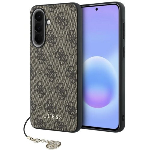 Guess GUHCSA57GF4GBR silikonski ovitek z obeskom za Samsung Galaxy A57 - rjav Slike