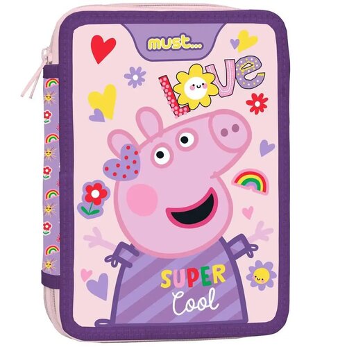 Luna must: peppa pig dvokatni punjeni pernica 15x21x5cm Cene