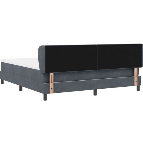 Box Spring krevet s madracem tamno sivi 180x200 cm bar&amp;scaron;un Slike