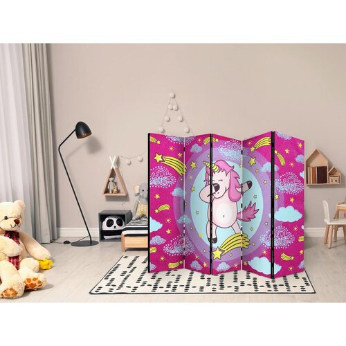 Artgeist Paravan Dancing Unicorn I, 5-Delni, Dvostranski Slike