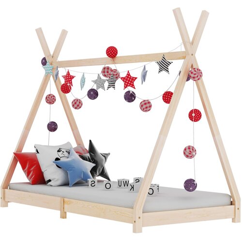 vidaXL Okvir za dječji krevet od masivne borovine 70 x 140 cm Cijene