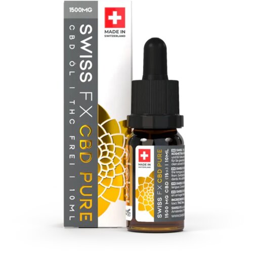 Swiss FX CBD olje Pure 15 % - 10 ml Cene