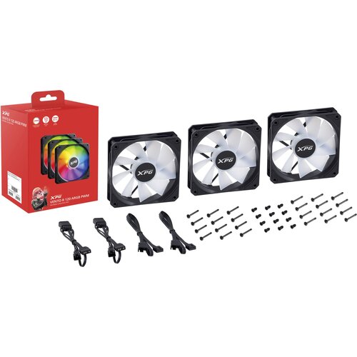 A DATA XPG VENTO 120 3er PACK L&Uuml;FTER RGB BLACK REVERSE Cijene