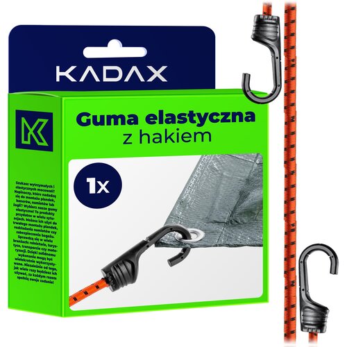 KADAX elastična gumijasta vrv s kavljem 48 cm za pritrditev ponjav in napenjalec prtljage, (5000362577) Cene