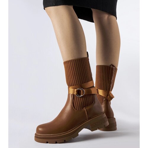 Gemre Brown sock warm boots Picker Cene