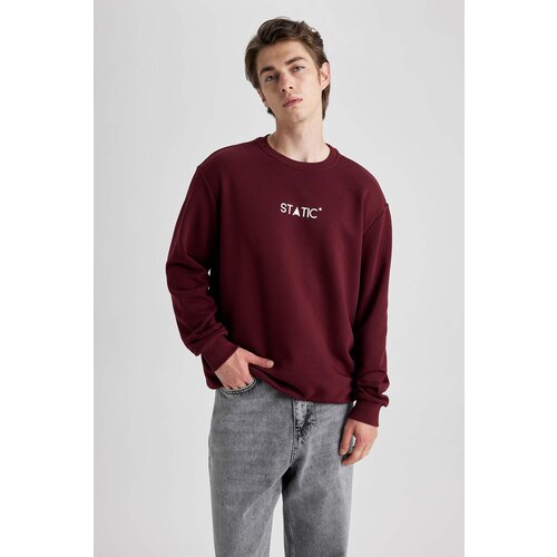 Defacto Regular Fit Printed Long Sleeve Sweatshirt Slike