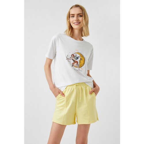 Koton Women&amp;#039;s Off-White T-Shirt Slike