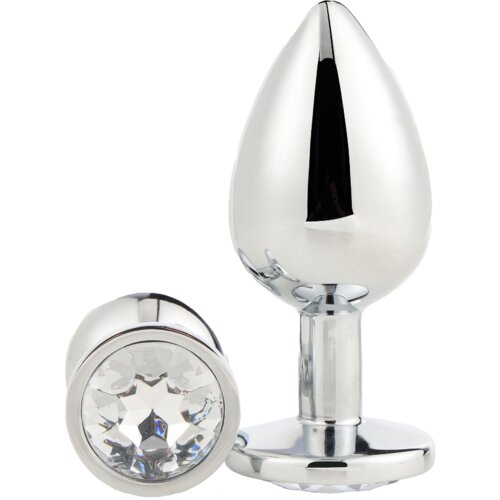 DREAMTOYS analni čep gleaming love silver medium Cene
