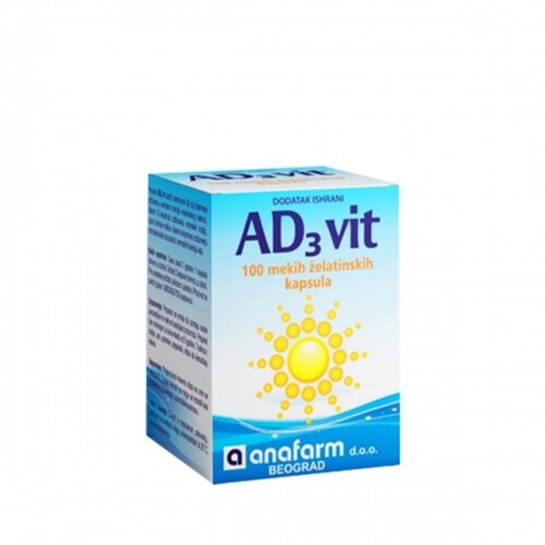 Anafarm vitamin AD3 100 kapsula Slike
