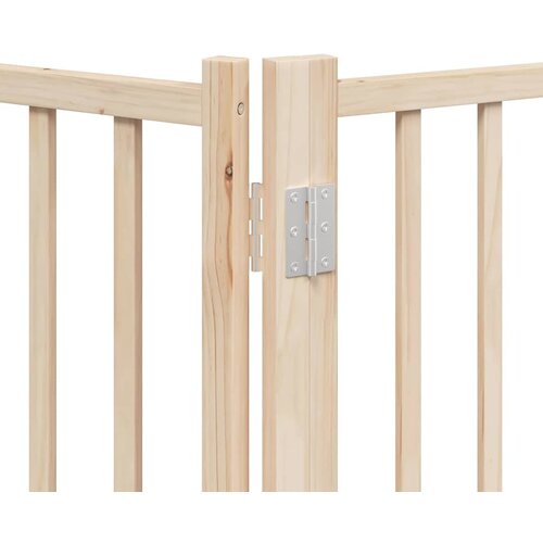  Vrata za pse s vrata&amp;scaron;cima 9 panela sklopiva 450 cm drvo topole Smeđa 50 x 90 x 2 cm Slike