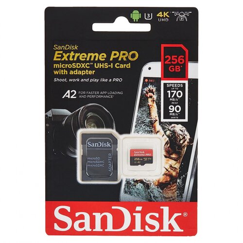  Mem. Kartica SanDisk SDHC 256GB Extreme PRO 4K UHD V30 sa adapterom ZJCN Cene