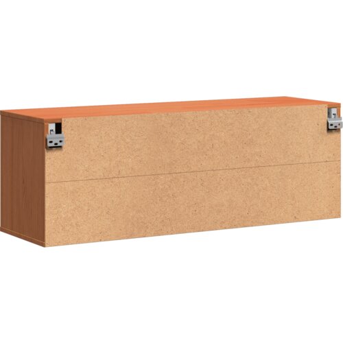  Ormar za Zid Vo&amp;scaron;tano smeđa 100 x 30 x 35 cm Masivna borovina Slike
