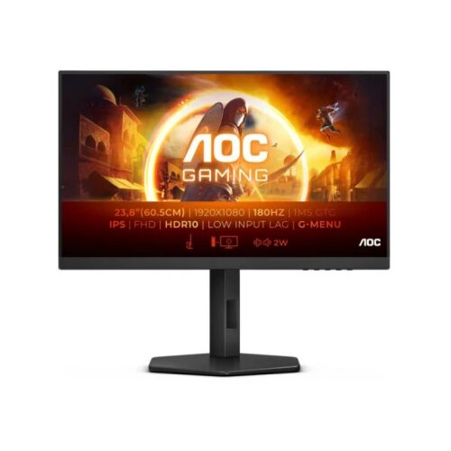 AOC Monitor 23.8" 24G4X 1920x1080/0.5ms/HDR19/HDMI/DP/Full Ergonomic Cene