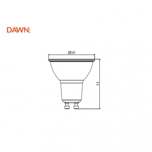 Dawn led sijalica dim GU10 7W 4000K 560lm 36° Slike