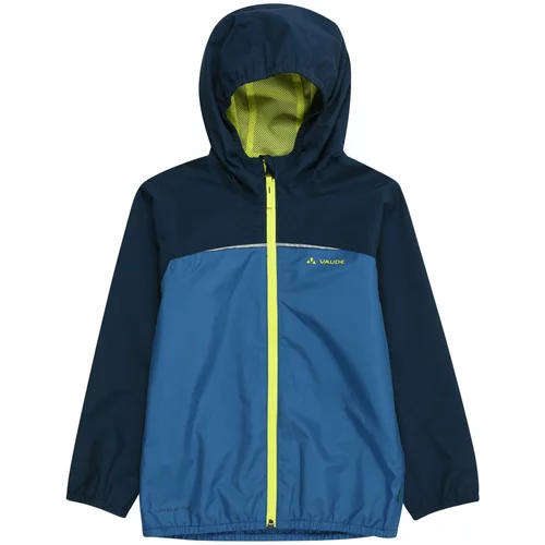 VAUDE Outdoor jakna 'Turaco III' plava / mornarsko plava / neonsko zelena