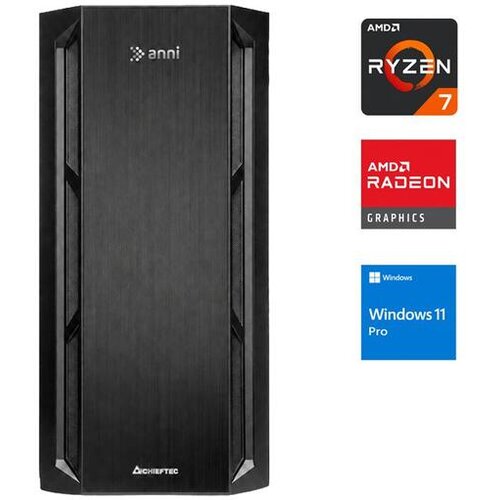ANNI namizni računalnik Office R7 9700X Ryzen 7 9700X/32GB/2TB SSD/Windows 11 Pro/AMD Radeon/črna Cene