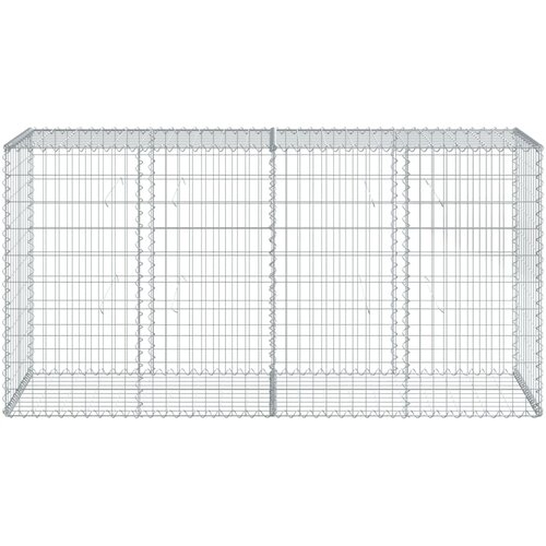  Gabionska ko&amp;scaron;ara s poklopcem 200x50x100 cm pocinčano željezo Slike