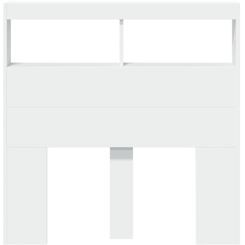  za uzglavlje s LED svjetlima bijeli 100 x 17 x 102 cm Slike