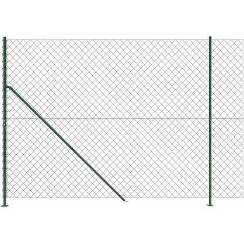  Žičana ograda s prirubnicom zelena 1,8 x 25 m Slike