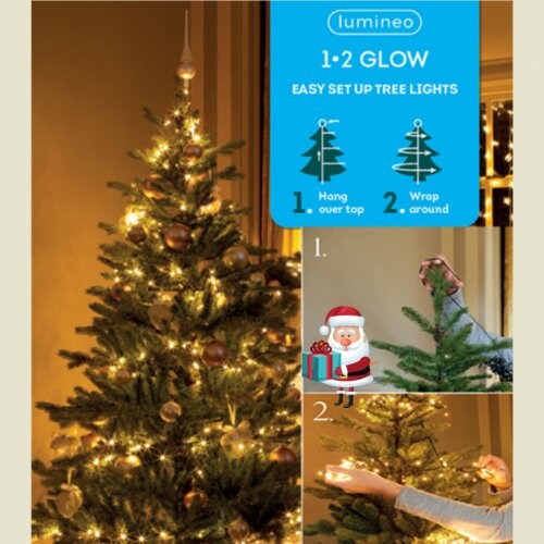  Novogodišnja LED rasveta za jelku 240cm-283L Toplo bela Lumineo 1-2 Glow Cene
