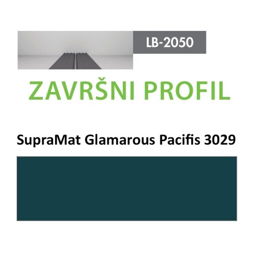 AGT profil Zidni MDF Završni LB-2050-B SupraMat Glam. Pacific (3029) 2800x133x18mm ( 026-114 ) Slike
