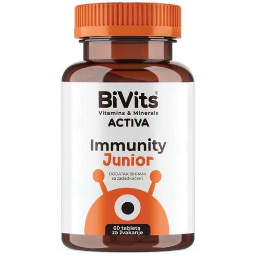 BiVits activa immunity junior, 60 tableta za žvakanje Slike