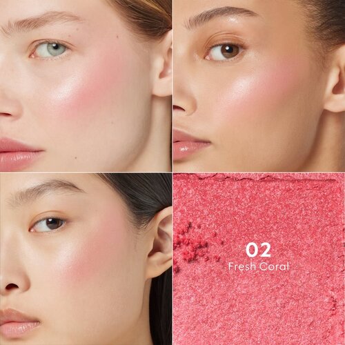 Gucci Beauty Glow Blush kompaktno rdečilo odtenek 02 Fresh Coral 5.5 g Slike