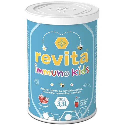 Revita Dodatak ishrani za decu za normalno funkcionisanje telesnih sistema Immuno Kids, 200g Slike