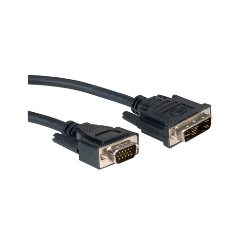 Roline VGA / DVI priključni kabel VGA 15-polni utikač, DVI-A 12+5-polni utikač 3.00 m crna 5430-04-11T00:00:00.000+02:00 Cijene