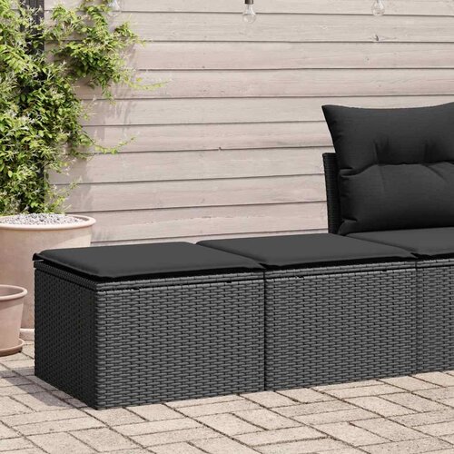  2-dijelni set vrtnih sofa s jastucima crni od poliratana bagrem Cene