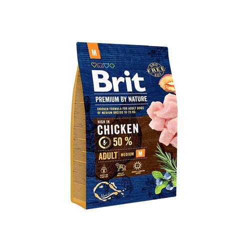 BRIT Premium by Nature Premium by Nature Adult M suha hrana za pse, pi&amp;scaron;čanec, 3Kg Slike