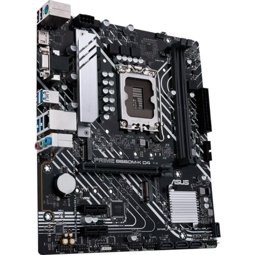 Asus PRIME B660M-K D4 LGA1700 mATX MB – Intel B660 2xDIMM DDR4 2xM.2 4xSATA PCIe 4.0 1Gb Ethernet 1xD-SUB 1xHDMI with Lighting Control Cijene