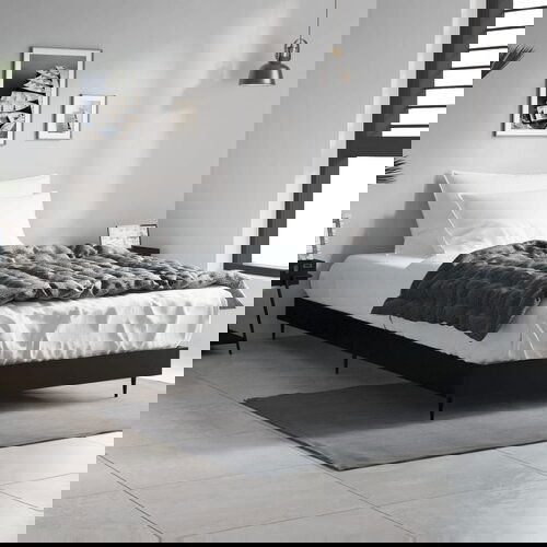 vidaXL Okvir za krevet crni 90 x 190 cm od konstruiranog drva Cene