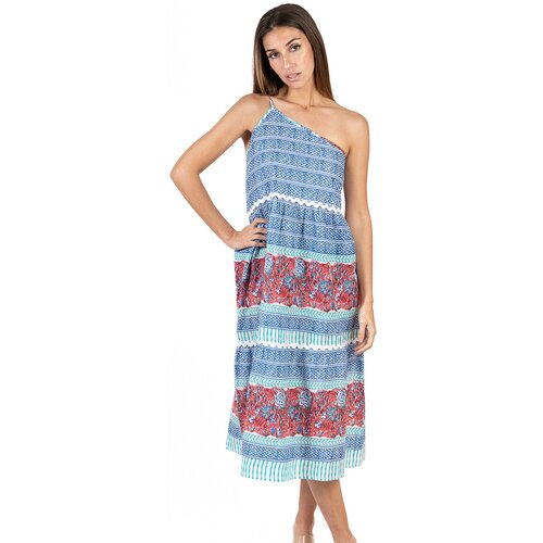 Isla Bonita By Sigris Dolge obleke Dolga Midi Obleka Bela Slike