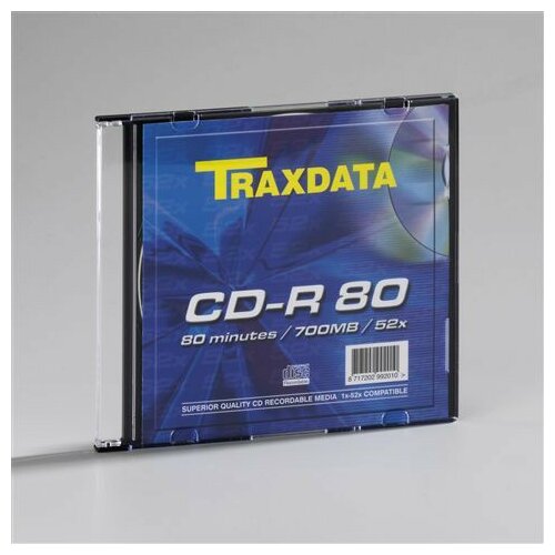 Traxdata MED CD-R 52x 700 MB slim box ( 0230284 ) Slike