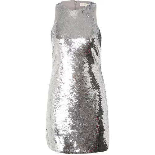 Michael Kors Koktejl obleka srebrna